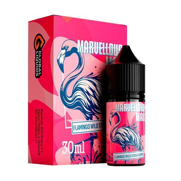 Ароматизатор Marvellous Max: Flamingo Wild Strawberry 30 мл