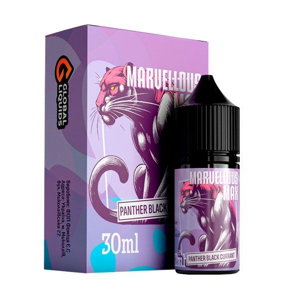 Ароматизатор Marvellous Max: Panther Black Currant 30 мл (5.0%)