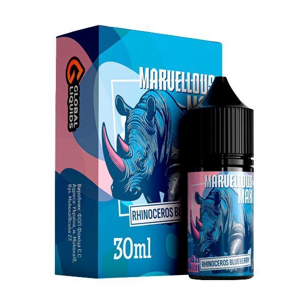 Ароматизатор Marvellous Max: Rhinoceros Blueberry 30 мл (5.0%)