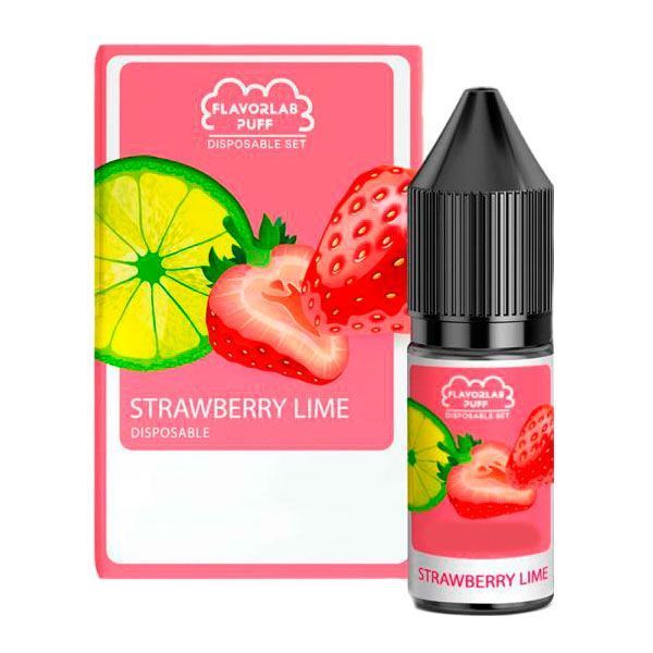 Ароматизатор Flavorlab Disposable Puff Strawberry Lime 10 мл (5.0%)